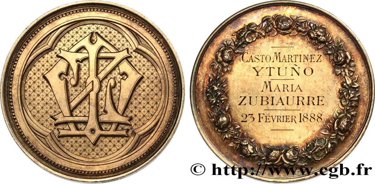 SPANIEN Médaille de mariage  fVZ
