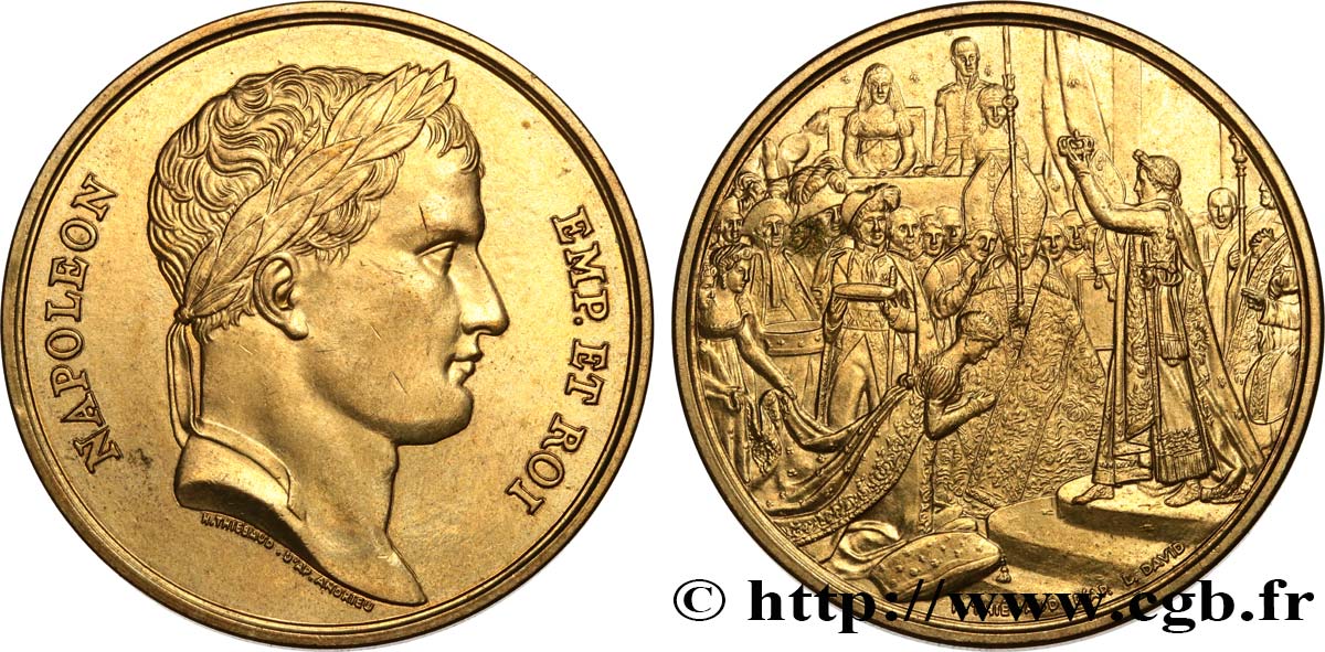 PREMIER EMPIRE / FIRST FRENCH EMPIRE Médaille, Sacre de Napoléon et Joséphine AU