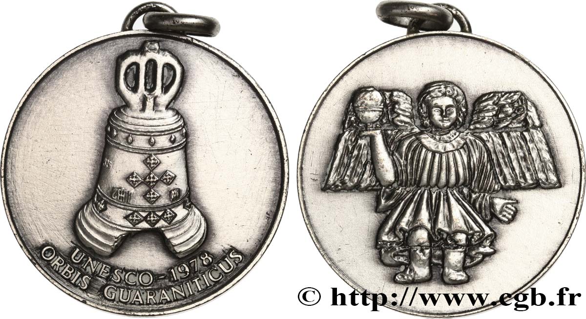 QUINTA REPUBLICA FRANCESA Médaille, Orbis Guaraniticus, la route des Jésuites MBC
