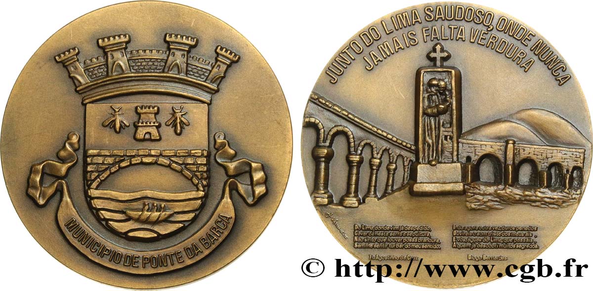 PORTUGAL Médaille, Ponte da Barca VZ