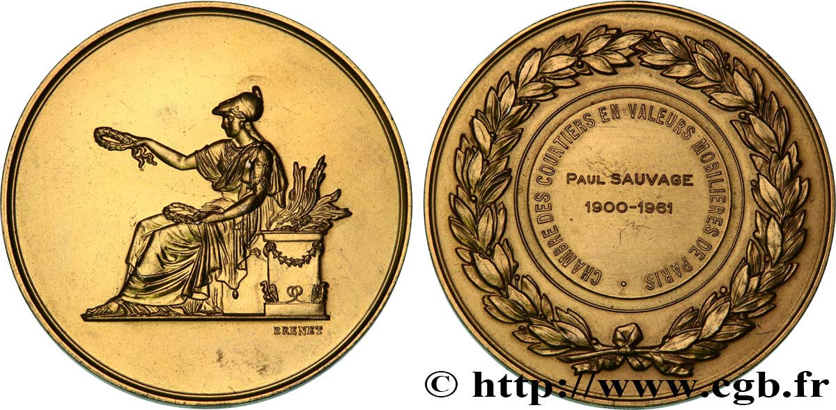 PRIZES AND REWARDS Médaille de récompense, Chambre des courtiers AU