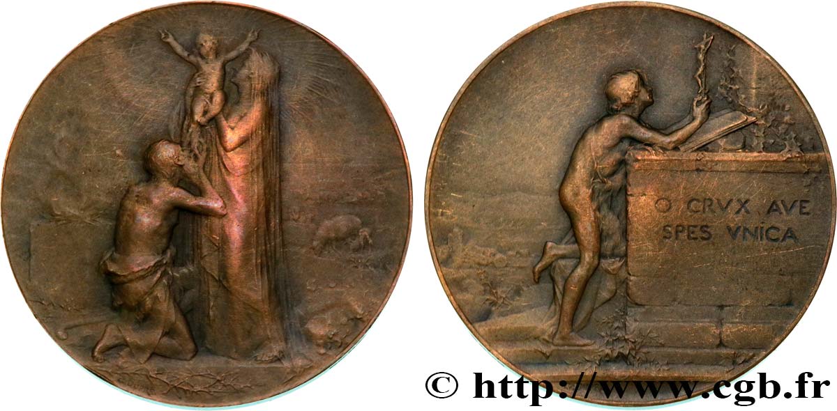 TERZA REPUBBLICA FRANCESE Médaille religieuse, la Rédemption BB