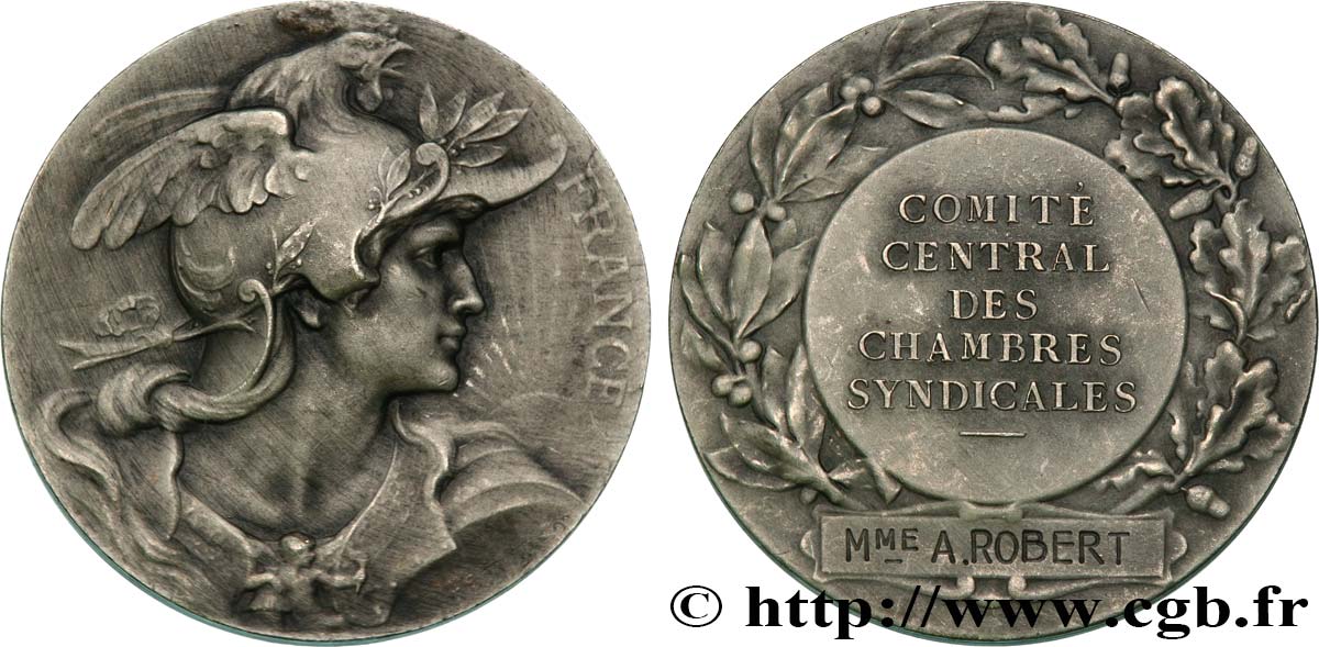 ASSOCIATIONS PROFESSIONNELLES - SYNDICATS Médaille de récompense, FRANCE AU