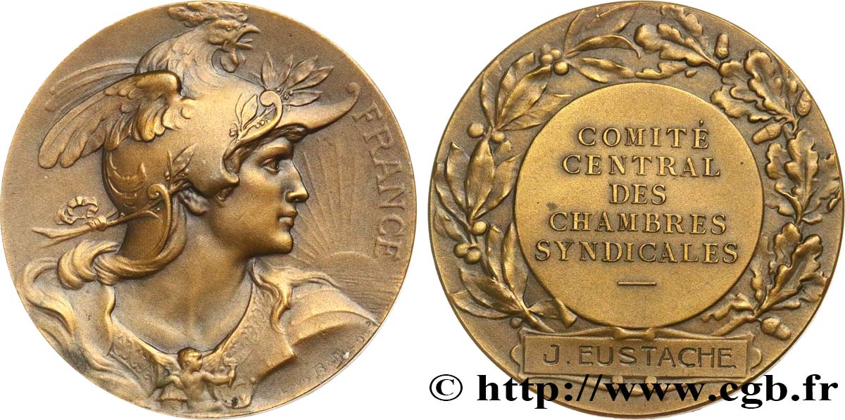 PROFESIONAL ASSOCIATIONS - TRADE UNIONS Médaille de récompense, FRANCE AU