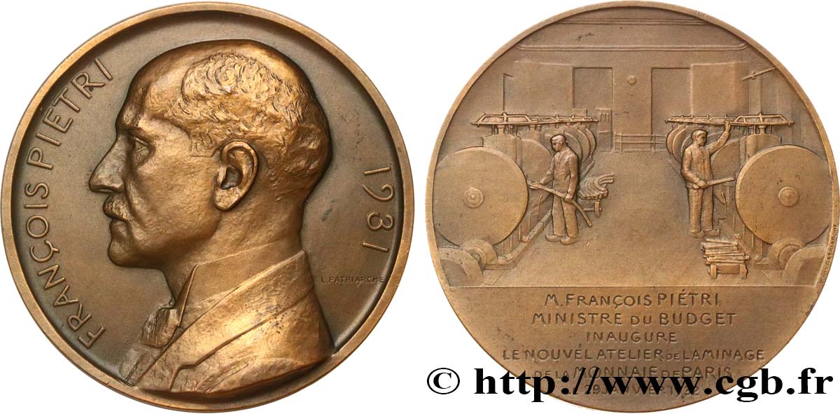 TROISIÈME RÉPUBLIQUE Médaille, François Piétri TTB+