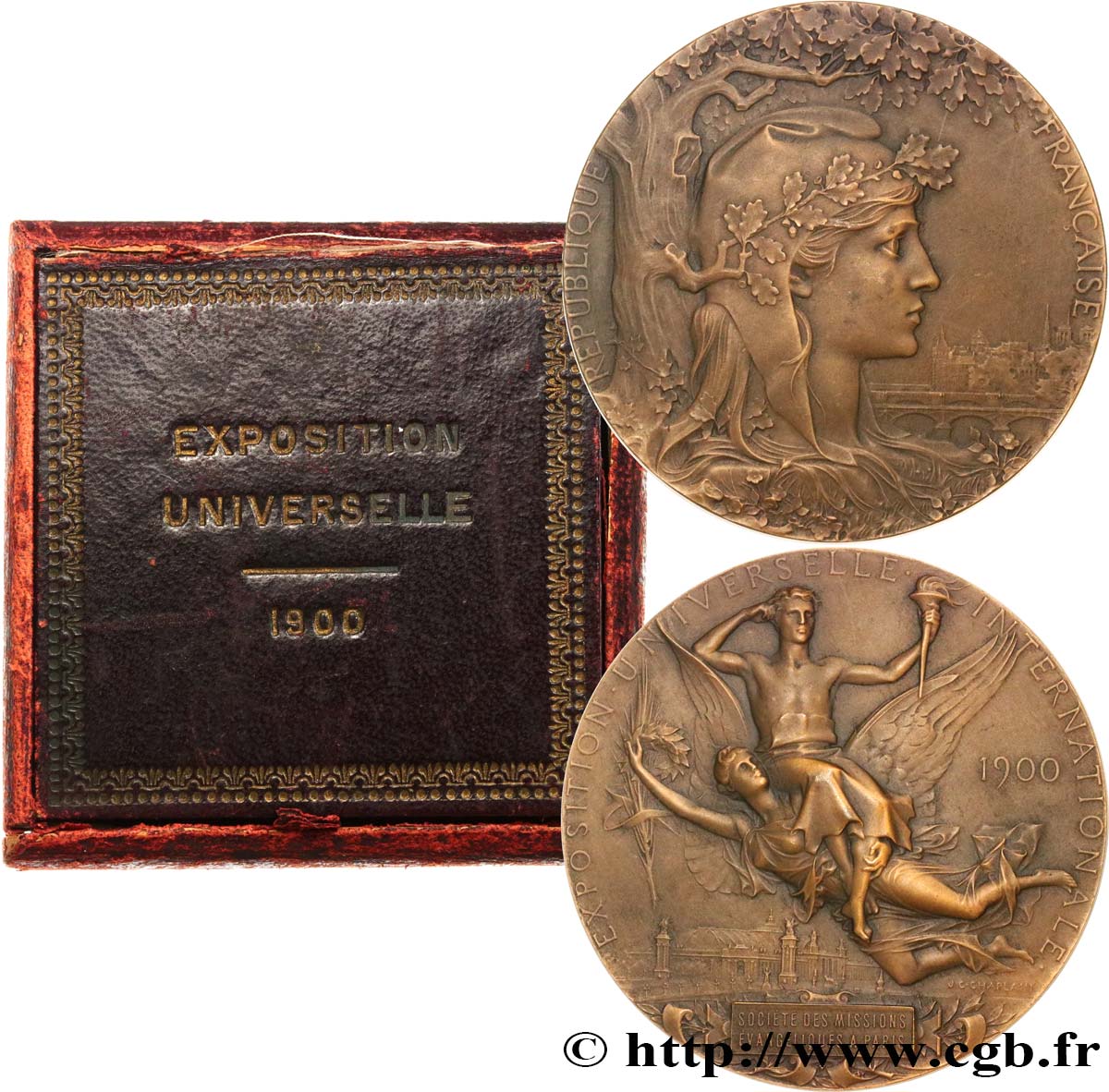 III REPUBLIC Médaille de l’exposition universelle de Paris AU
