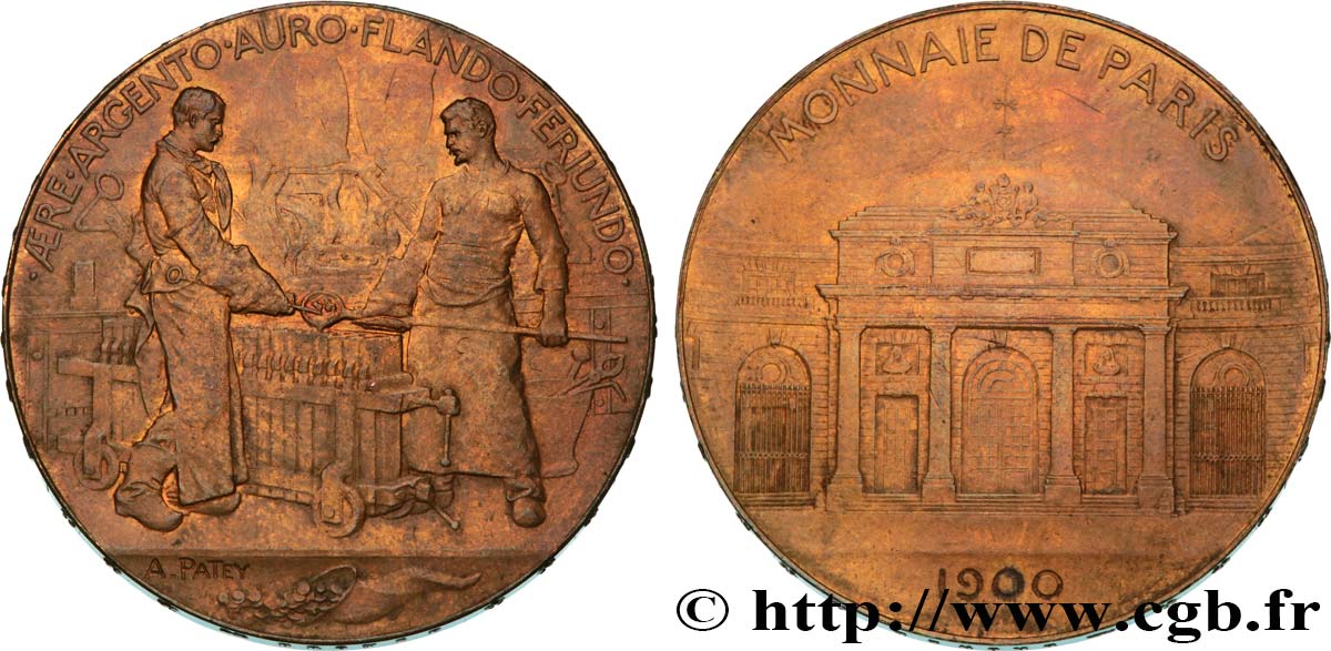 III REPUBLIC Médaille, Souvenir de la Monnaie de Paris XF