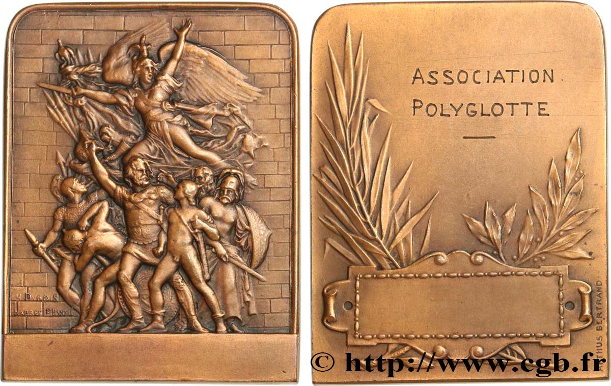 PRIZES AND REWARDS Plaque, Association polyglotte AU
