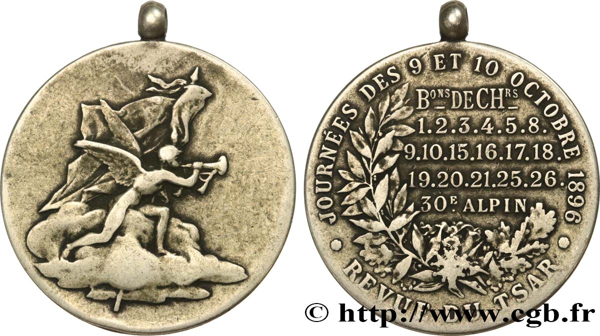 RUSSIA - NICHOLAS II Médaille, Journées, Revue du Tsar VF