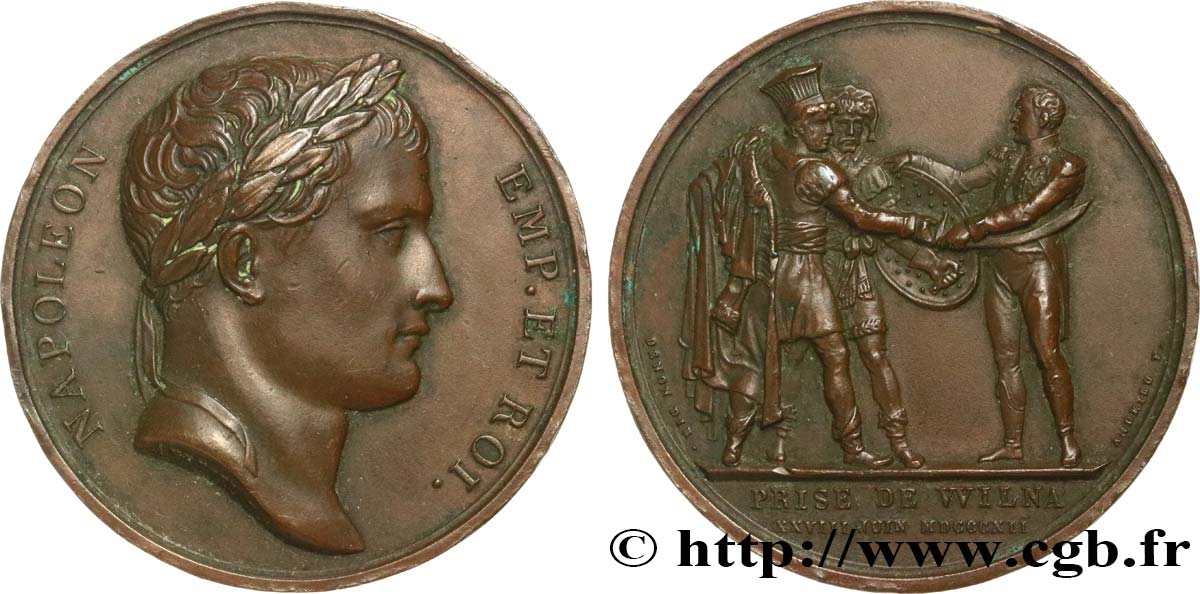 GESCHICHTE FRANKREICHS Médaille, Prise de Wilna SS