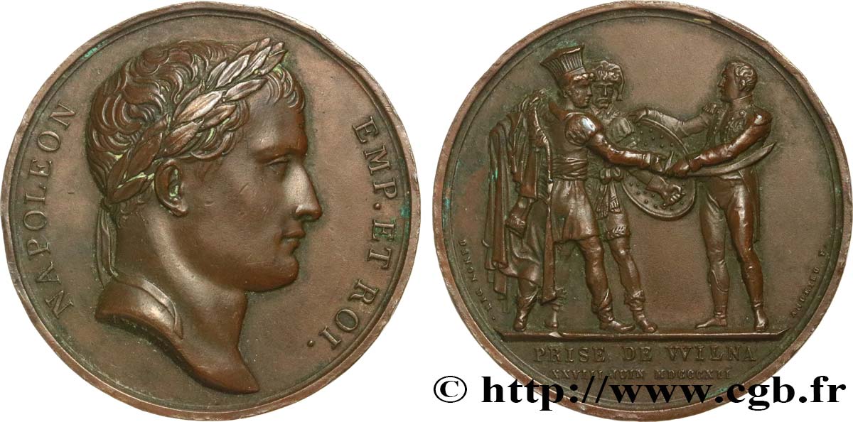 NAPOLEON S EMPIRE Médaille, Prise de Wilna XF