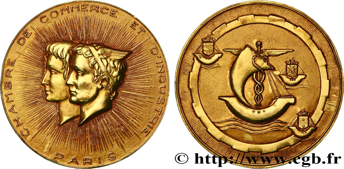 CHAMBERS OF COMMERCE / CHAMBRES DE COMMERCE Médaille, chambre de commerce et d’industrie de Paris MS
