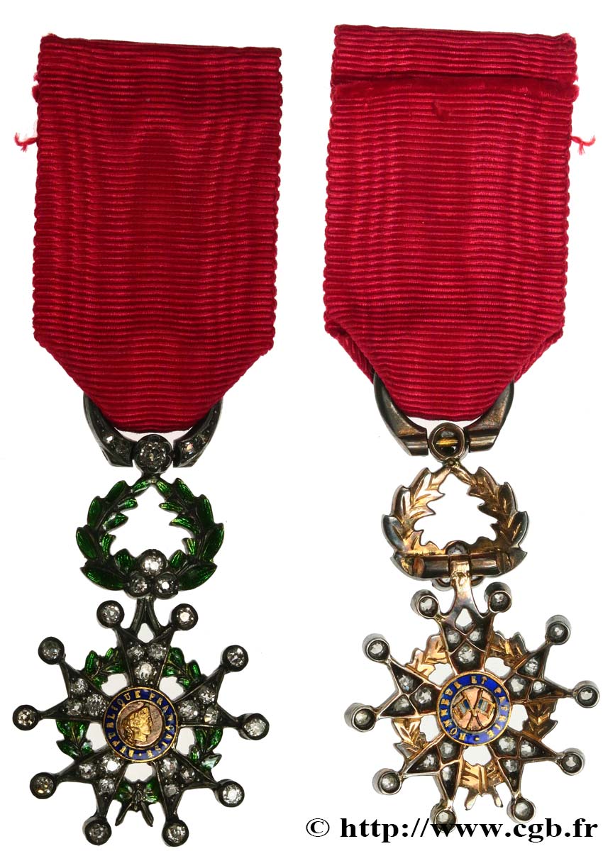 TERCERA REPUBLICA FRANCESA Légion d’Honneur, miniature - Chevalier EBC