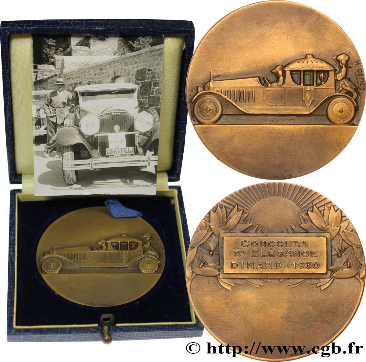III REPUBLIC Médaille de concours, Élégance à Dinard AU