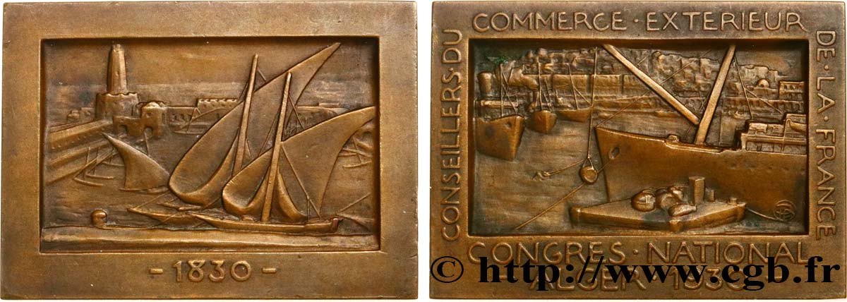 ALGERIA - LOUIS PHILIPPE Médaille, Congrès national des conseilles du commerce extérieur de la France XF