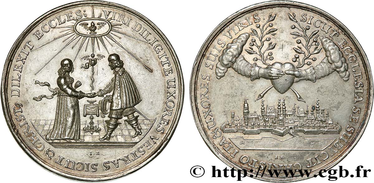 ALLEMAGNE Médaille de mariage TTB+