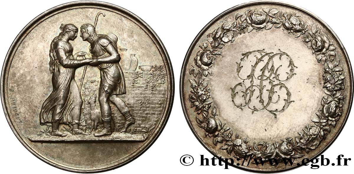 AMOUR ET MARIAGE Médaille de mariage, Jacob et Rachel, Stéphanie Napoléon et le Prince Louis de Bade AU