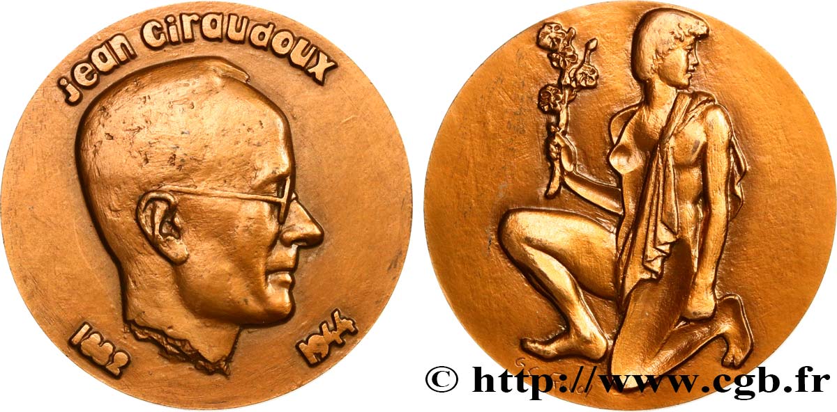 PERSONNAGES CELEBRES Médaille, Jean Giraudoux VZ