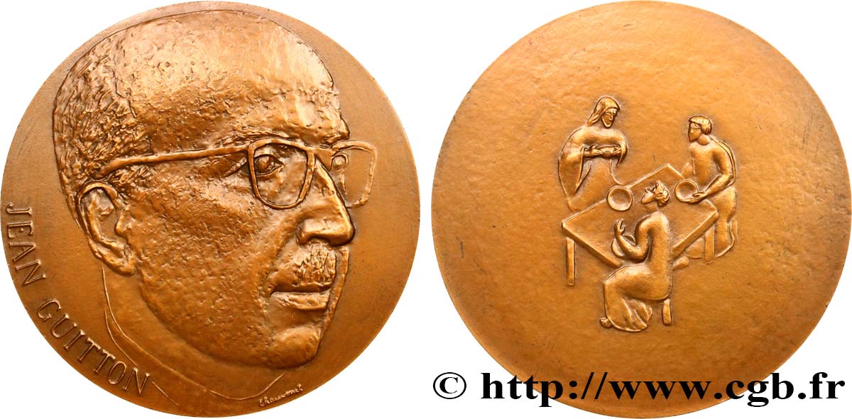 PERSONNAGES CELEBRES Médaille, Jean Guitton VZ