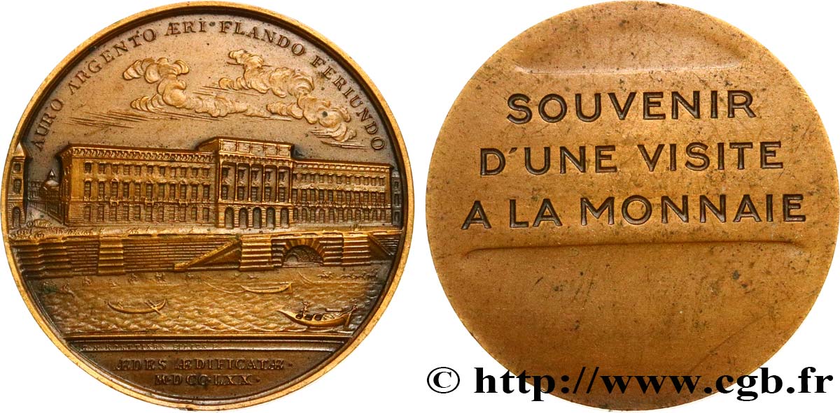 MONNAIE DE PARIS Médaille, Souvenir d’une visite à la Monnaie AU