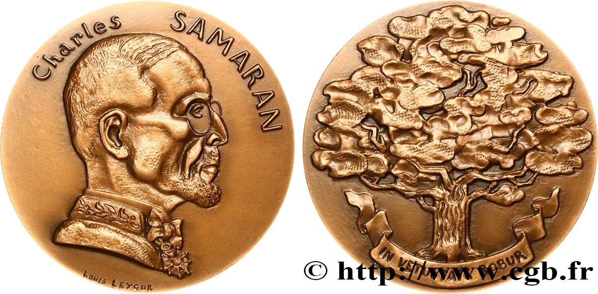 VARIOUS CHARACTERS Médaille, Charles Samaran AU