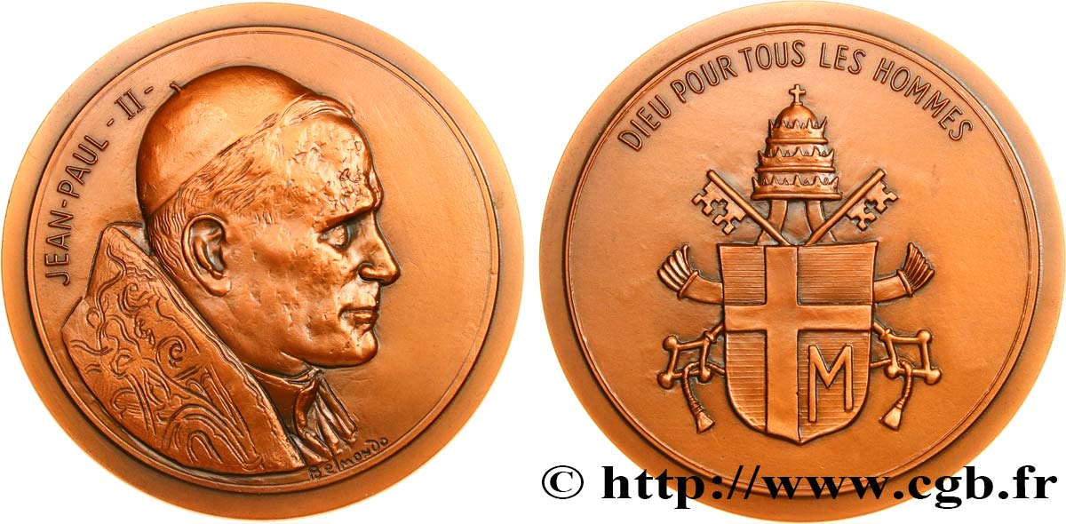 JEAN-PAUL II (Karol Wojtyla) Médaille, Jean-Paul II, Exemplaire Éditeur VZ