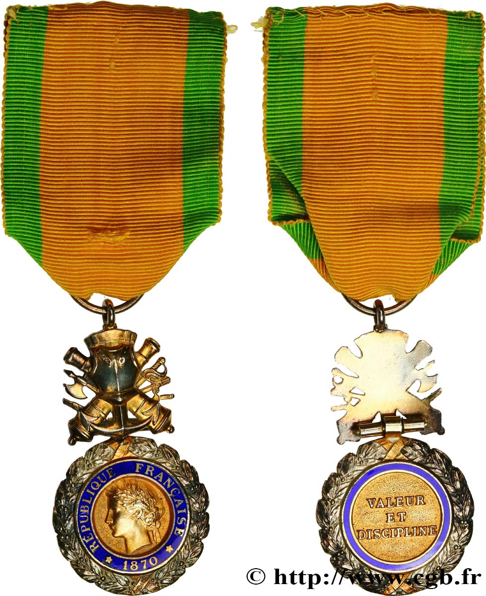 TERCERA REPUBLICA FRANCESA Médaille militaire, sous-officier MBC