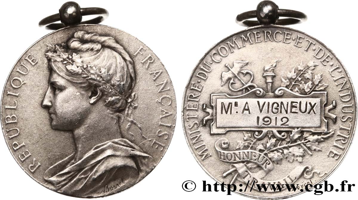 DRITTE FRANZOSISCHE REPUBLIK Médaille d’honneur du travail SS