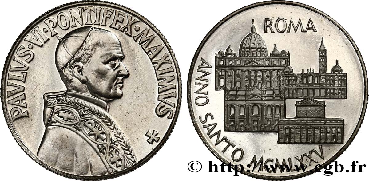 VATICAN ET ÉTATS PONTIFICAUX Médaille, Paul VI, Roma SUP