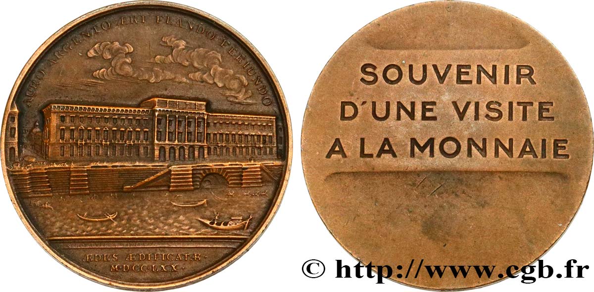 MONNAIE DE PARIS Médaille, Souvenir d’une visite à la Monnaie TTB