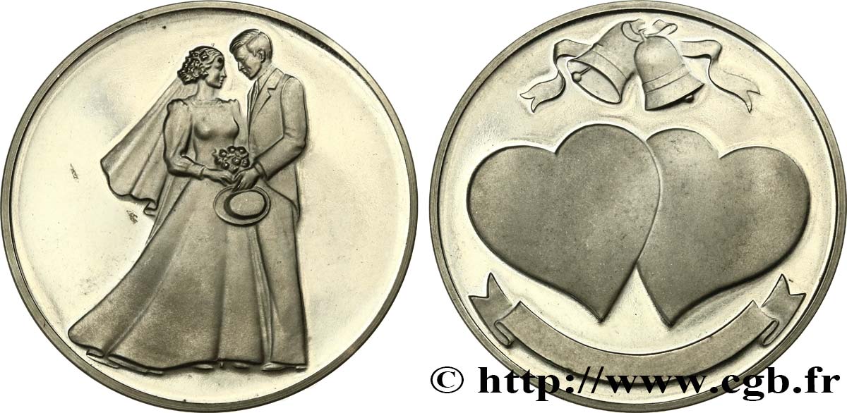 AMOUR ET MARIAGE Médaille de mariage AU