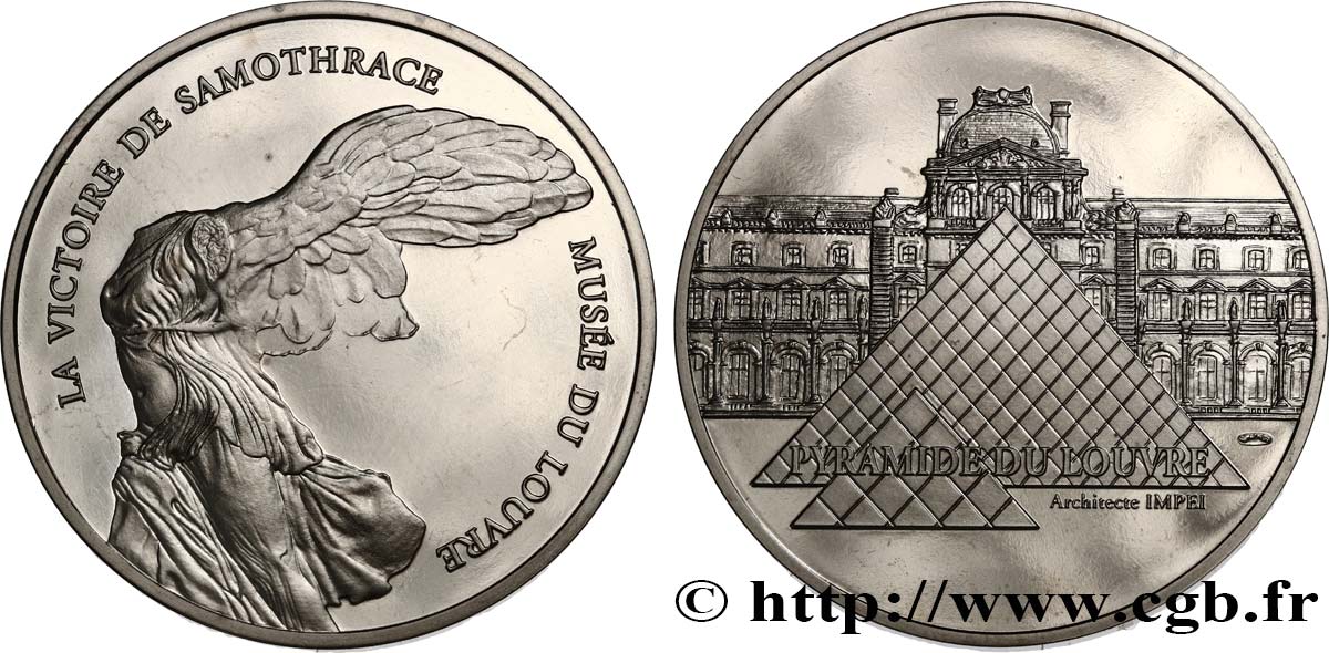 GEDENKMÜNZEN VON MONNAIE DE PARIS Médaille, La Victoire de Samothrace fST