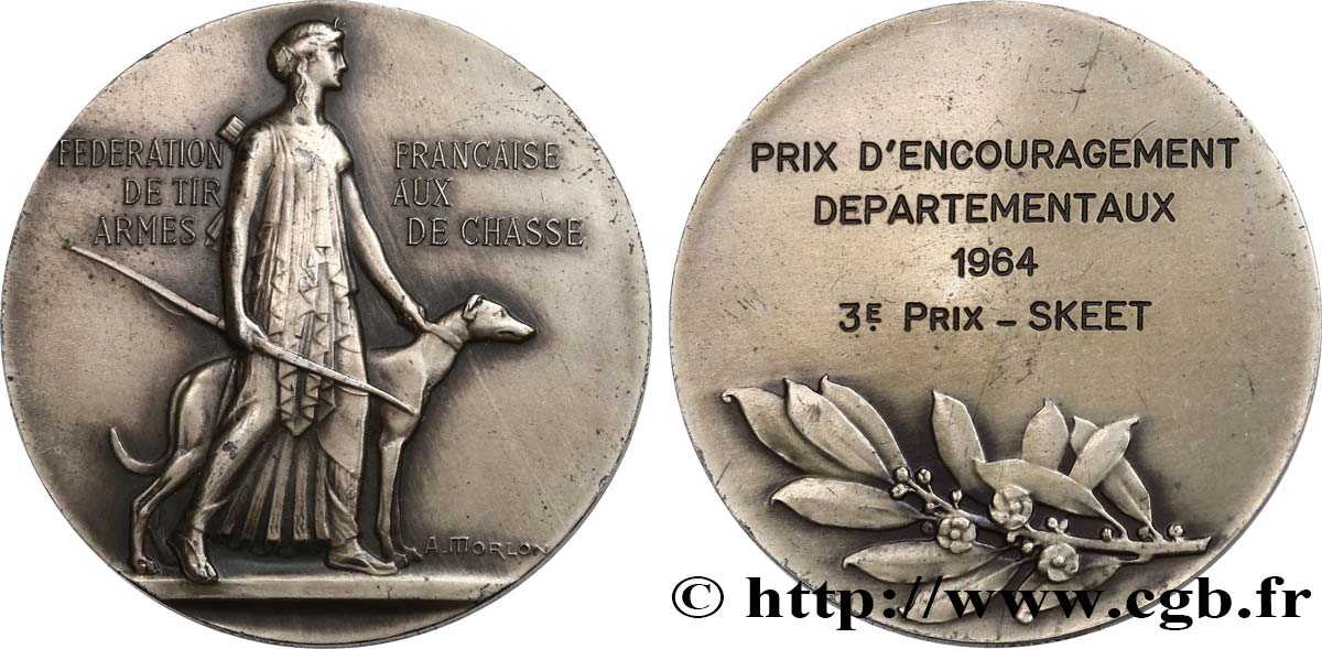 QUINTA REPUBLICA FRANCESA Médaille de récompense, 3er prix d’encouragement départemental MBC+