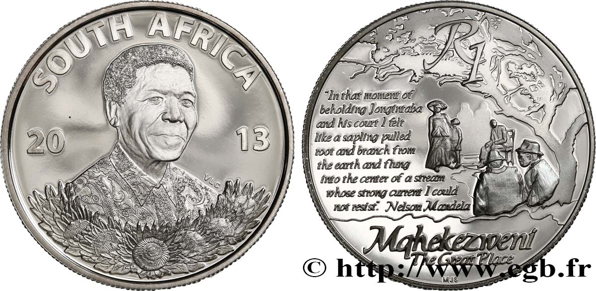 SüDAFRIKA Médaille, Nelson Mandela fST