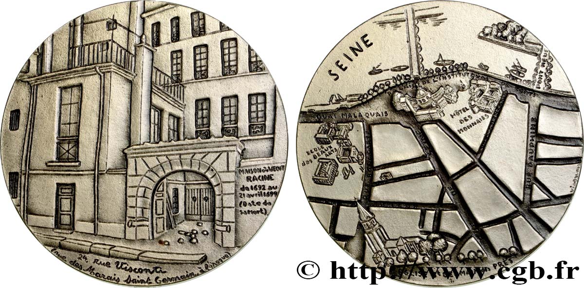 BUILDINGS AND HISTORY Médaille, La maison où vécut Racine AU