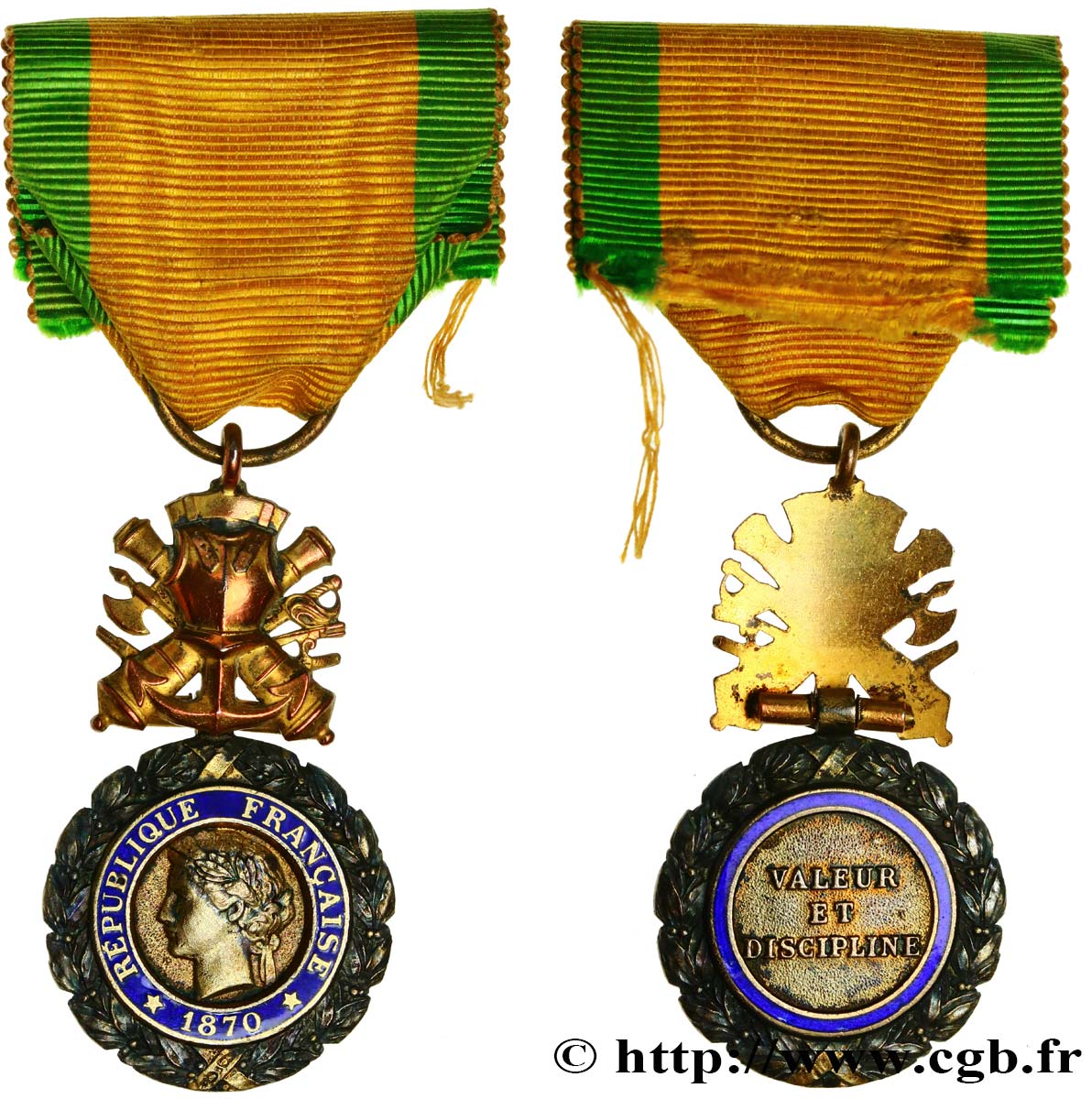 CINQUIÈME RÉPUBLIQUE Médaille militaire, sous-officier TTB