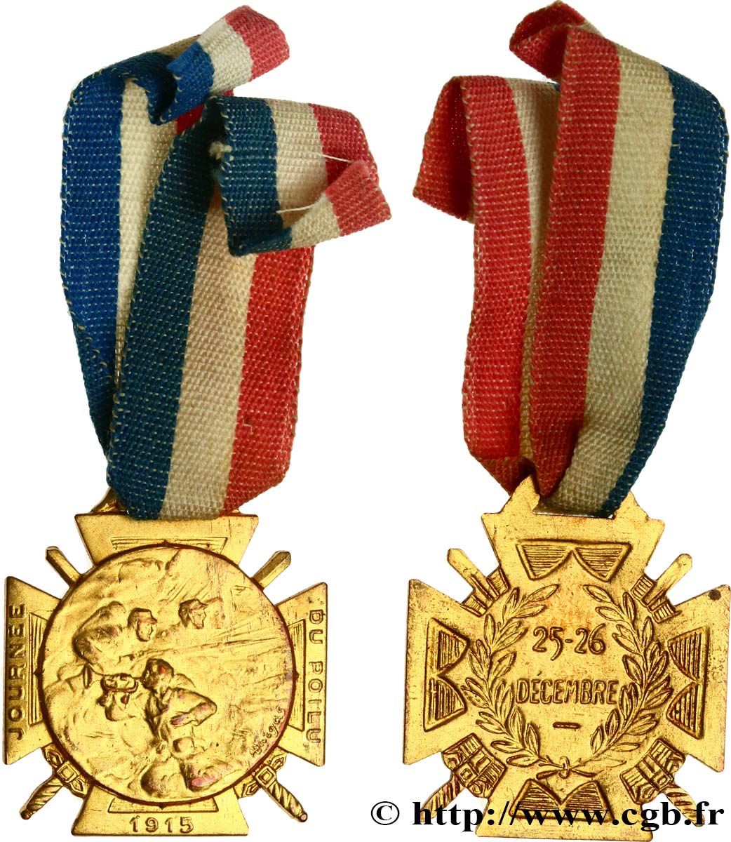 TERCERA REPUBLICA FRANCESA Médaille, Journée du Poilu MBC+