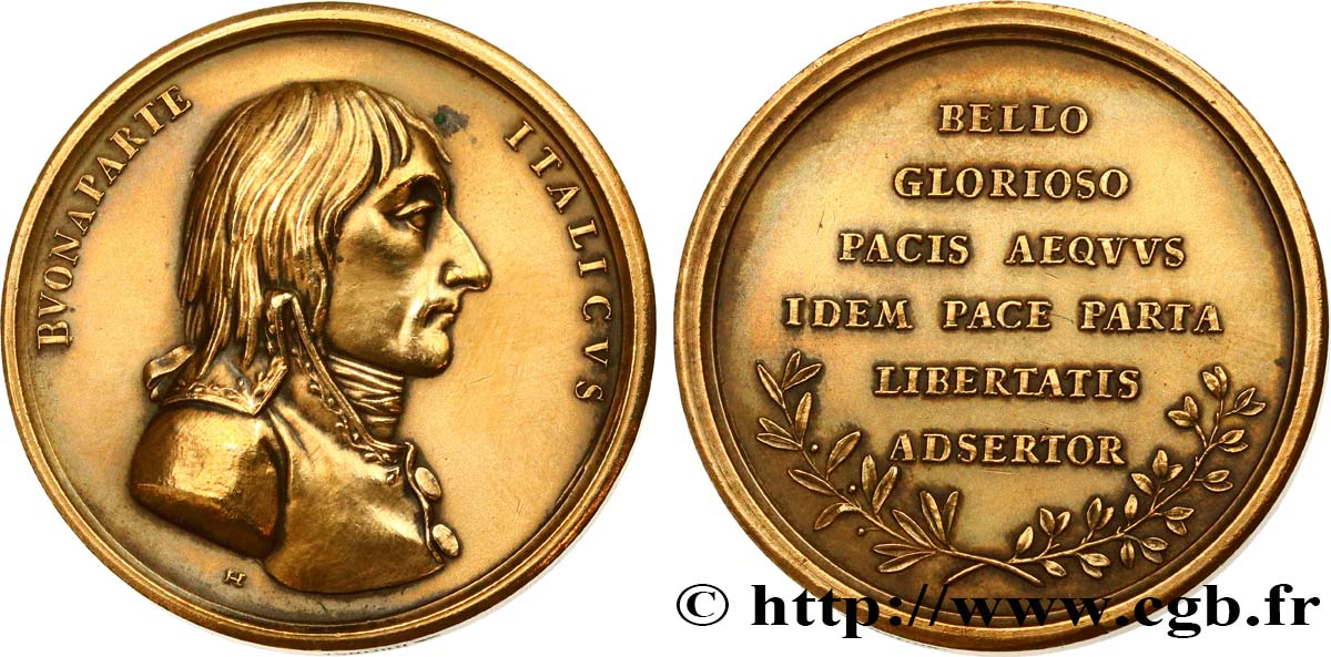 CONSULAT Médaille, Traité de Campo Formio, refrappe TTB+