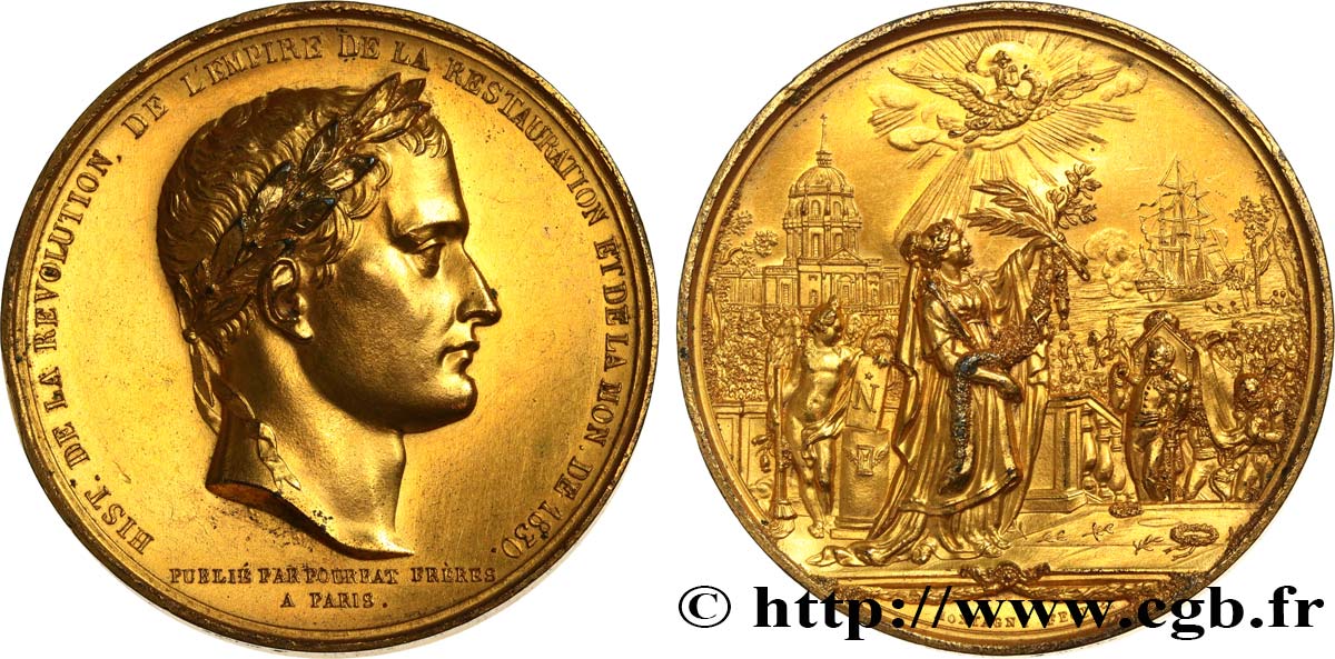 LOUIS-PHILIPPE Ier Médaille pour l’ouvrage de L. Vivien, retour des cendres de Napoléon Ier TTB+
