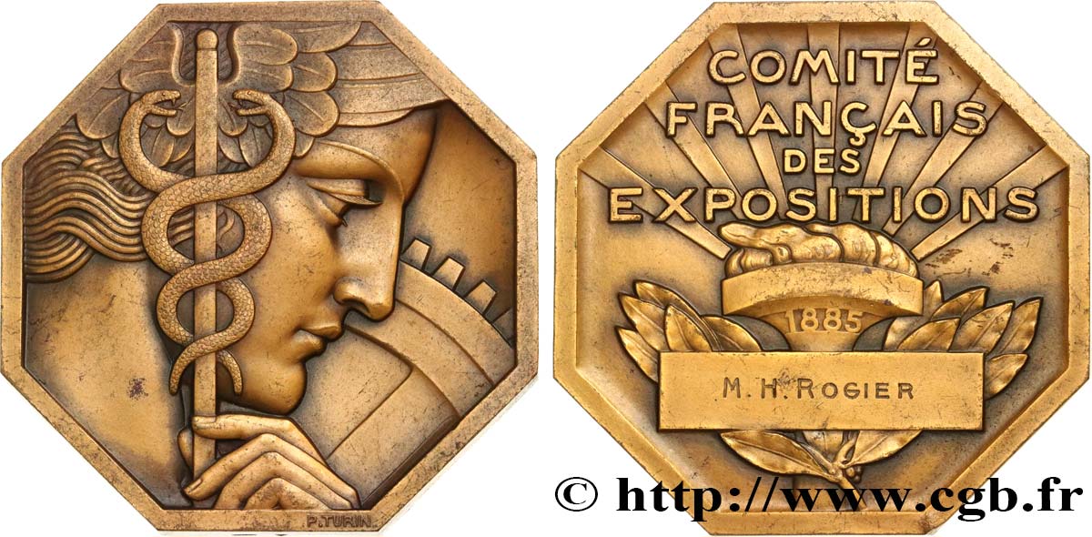 TROISIÈME RÉPUBLIQUE Médaille, Comité français des expositions TTB+