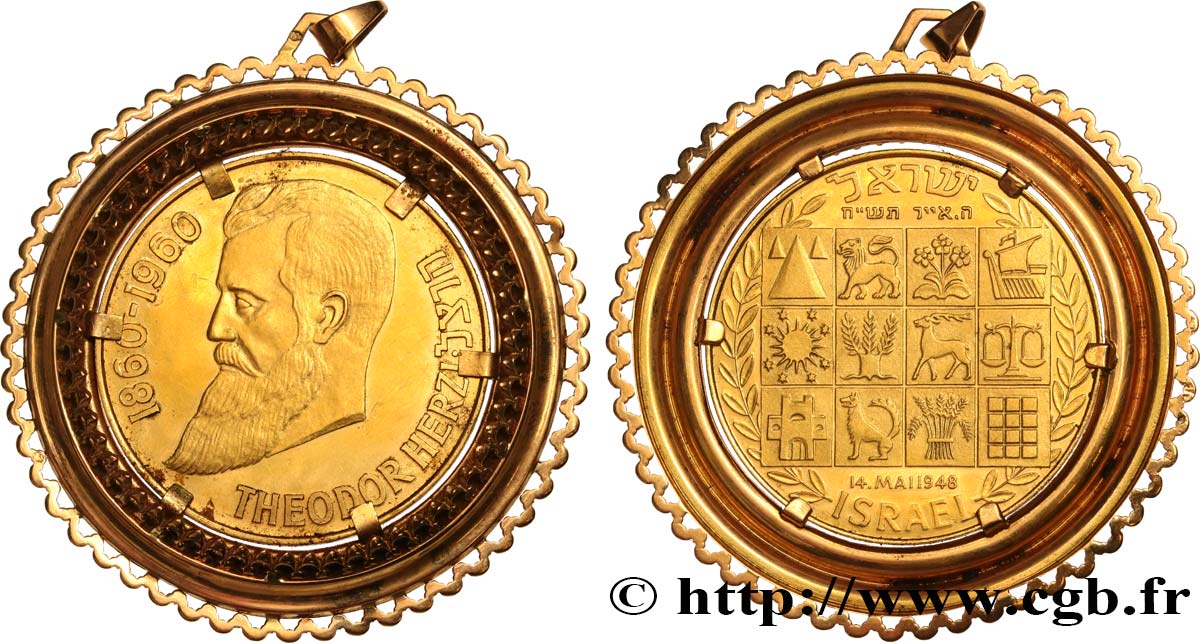 ISRAEL Médaille, Théodore Herzl MBC+