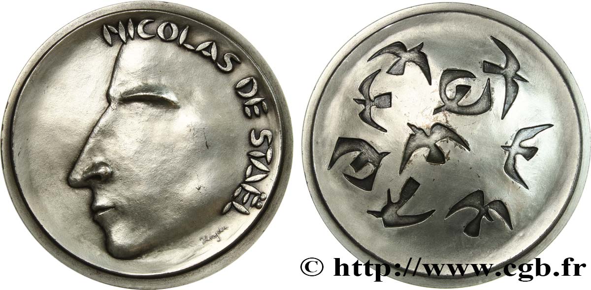 FAMOUS FIGURES Médaille, Nicolas de Staël AU