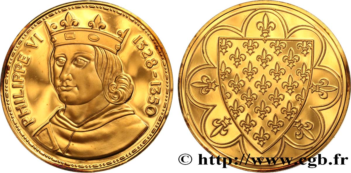 PHILIPPE VI DE VALOIS Médaille, Philippe VI SUP