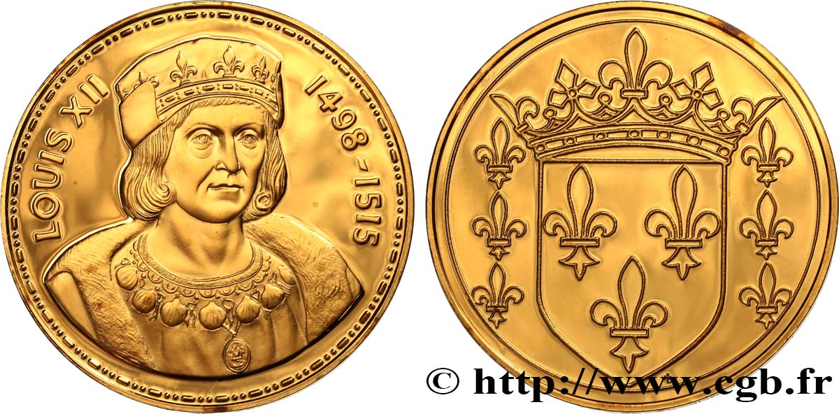 LOUIS XII, FATHER OF THE PEOPLE Médaille, Louis XII AU