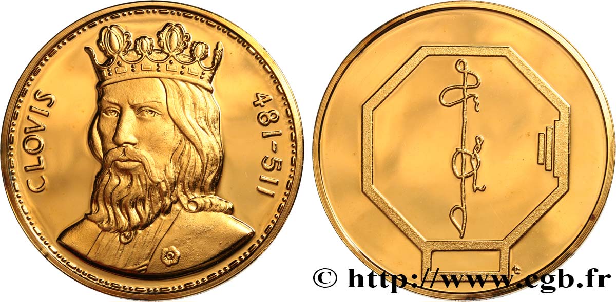 HISTOIRE DE FRANCE Médaille, Clovis AU