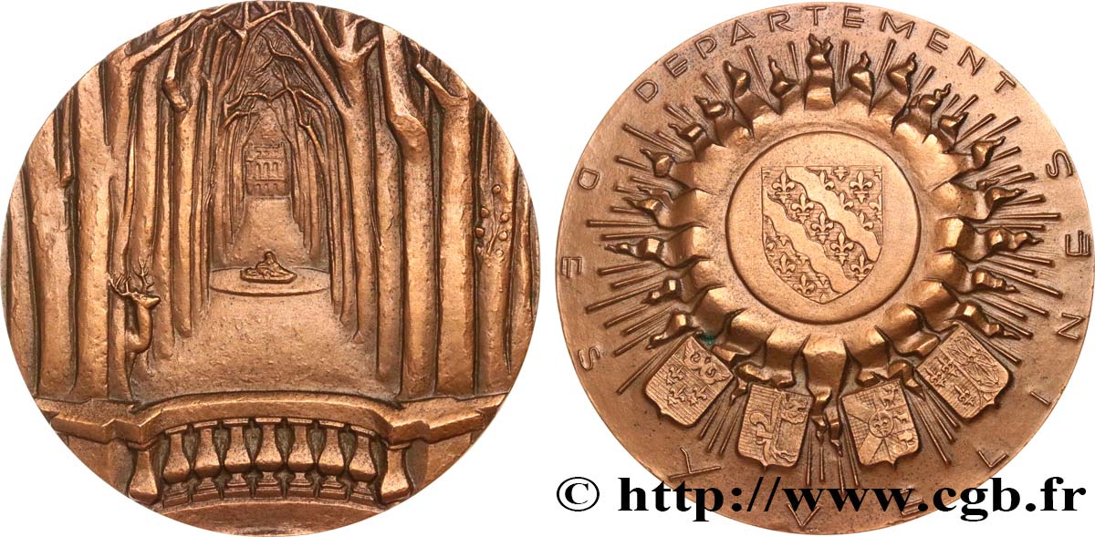 QUINTA REPUBBLICA FRANCESE Médaille, Département des Yvelines SPL