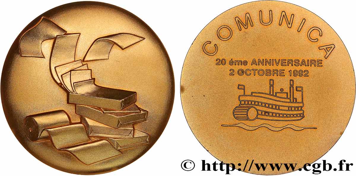 V REPUBLIC Médaille, 20e anniversaire, Comunica AU