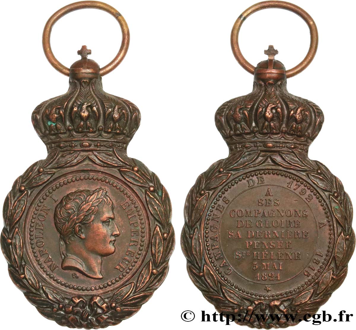 PRIMER IMPERIO Médaille de Sainte-Hélène MBC