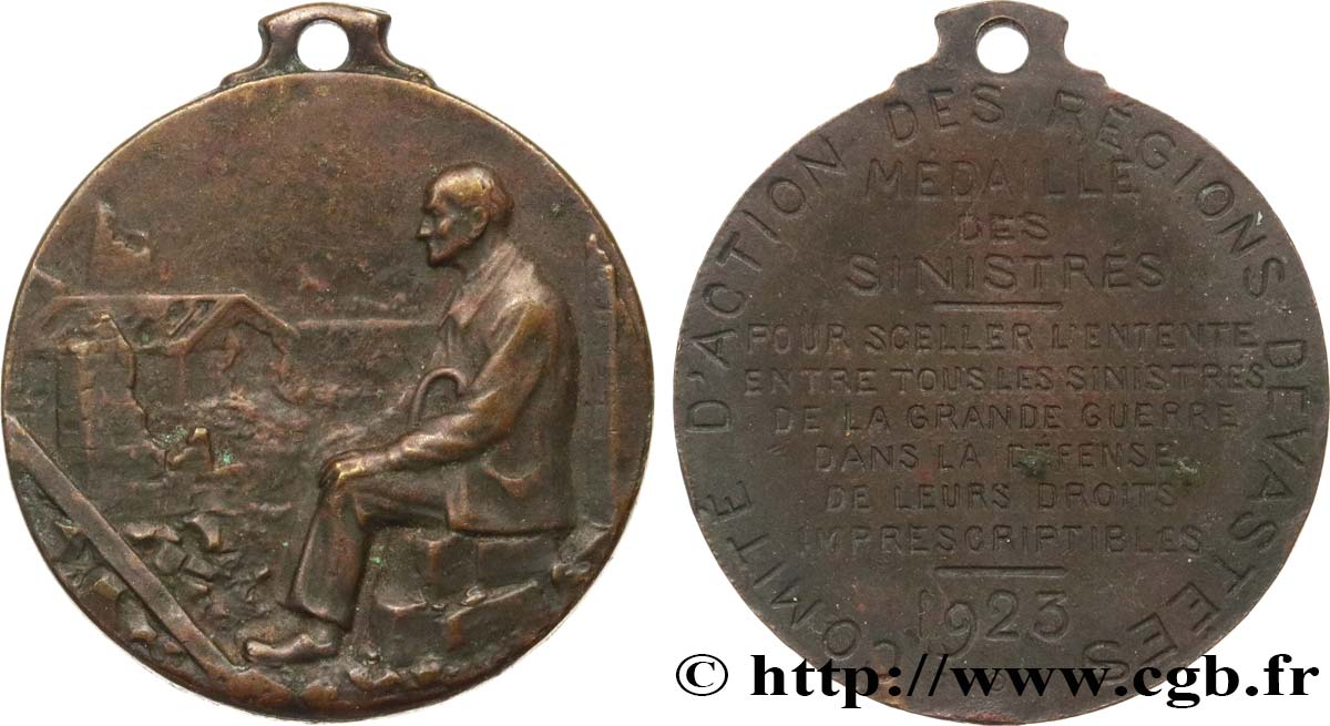 DRITTE FRANZOSISCHE REPUBLIK Médaille des sinistrés SS
