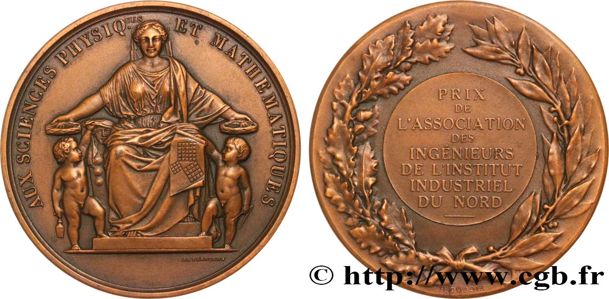 PRIZES AND REWARDS Médaille, Prix de l’association des ingénieurs de l’institut industriel du Nord AU